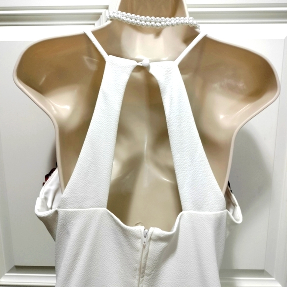 Bisou Bisou Woman's Size 14 Cottagecore Embroidery Boho White Dress - Picture 7 of 9